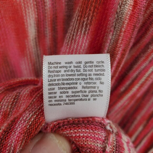 Womens Knit Cardigan Sweater Size PM Red 3/4 Sleeve Lightweight Casual a.n.a - Picture 10 of 12